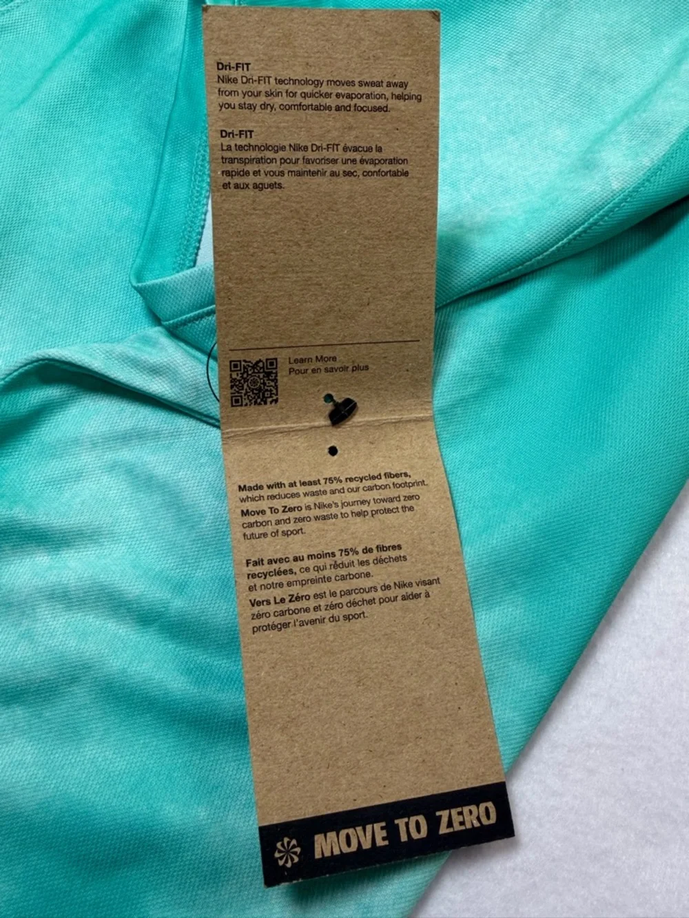 Nike Golf Women's Teal Short-Sleeve Button-Down Polo with Black Swoosh Size M - Picture 5 of 14